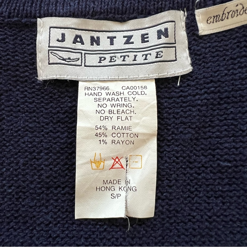 Vintage Hand Embroidered Patchwork Knit Sweater Vest Colorblock Cottagecore S/P - Picture 13 of 16